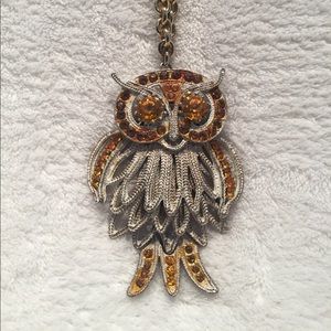 Vintage owl necklace